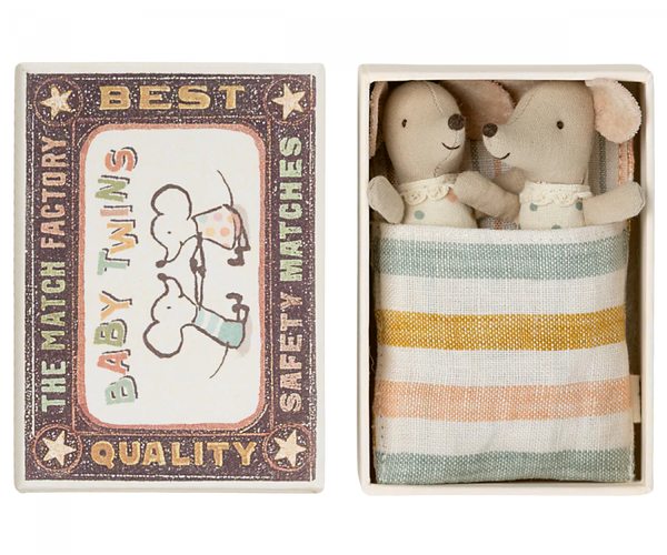 Baby Mice Twins in Box