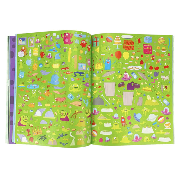 2000 Stickers Monsters Activity Book