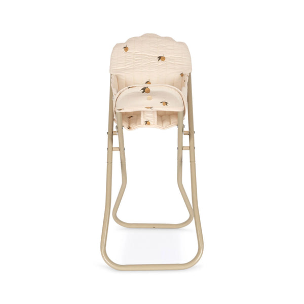 Doll High Chair in Lemon Print