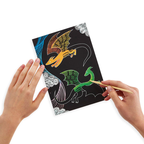 Fantastic Dragon Scratch and Scribble Scratch Art Kit