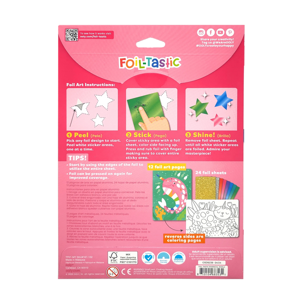 Foil-tastic Foil Art & Coloring Set - Whimsical World