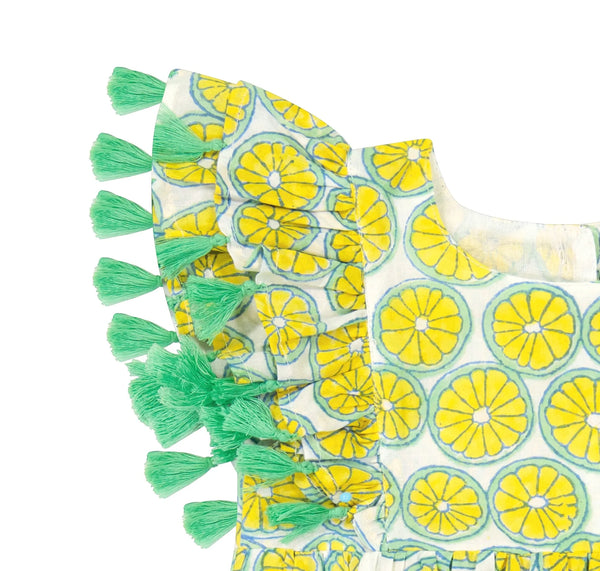 Anna Romper Citrus Yellow
