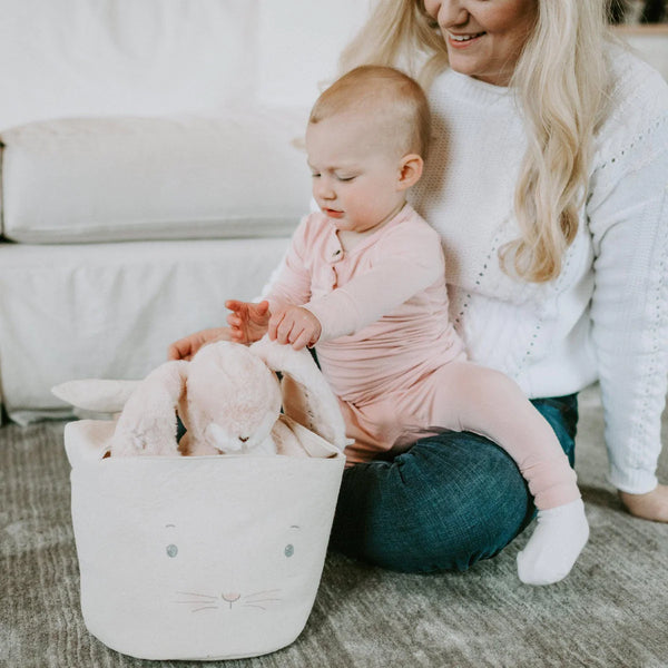 Bun Bun Bunny Basket in Cream