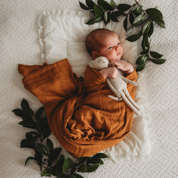 Organic Muslin Wrap - Little Owly