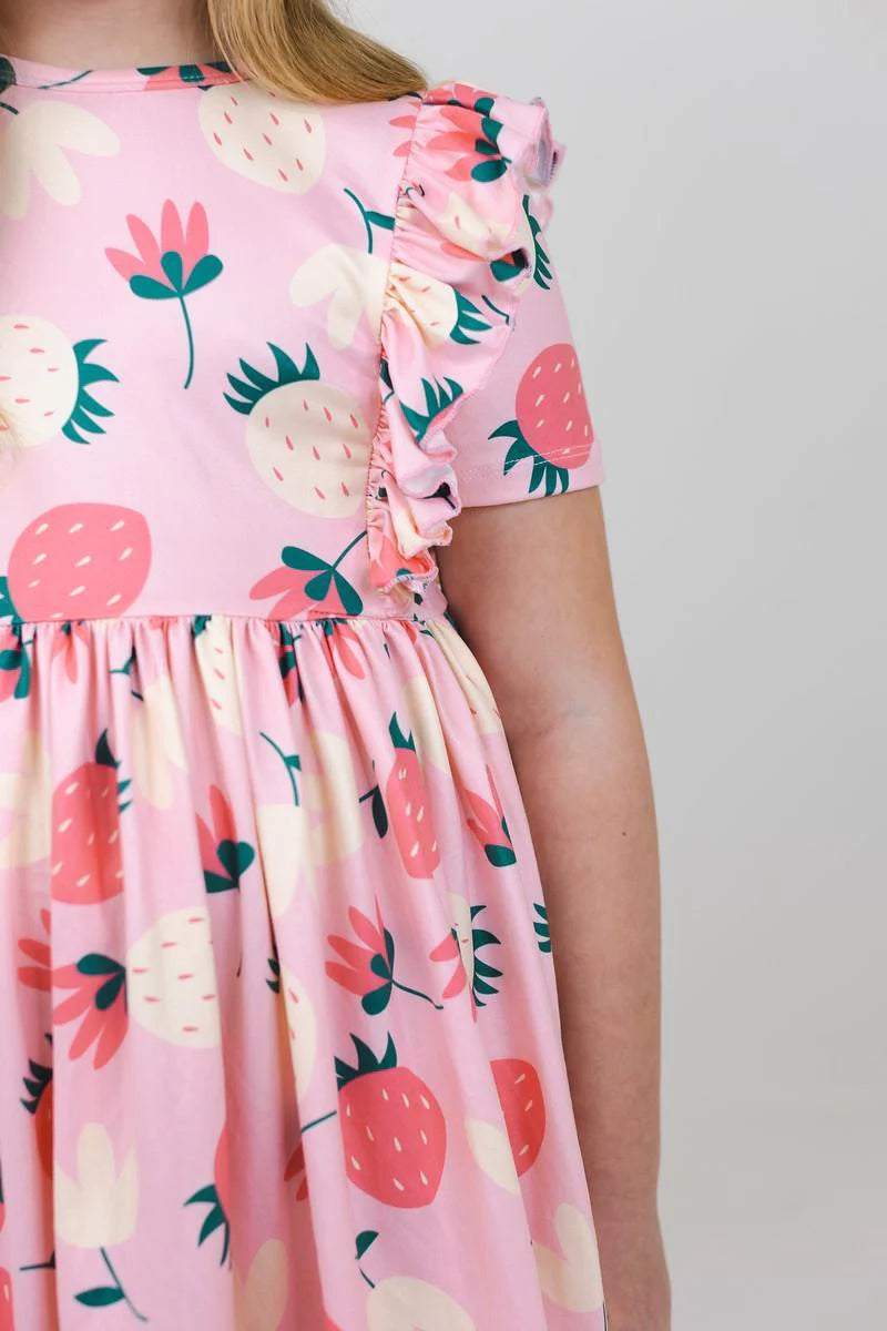 Strawberry Shortcake Short Sleeve Twirl Dress – Little Owly