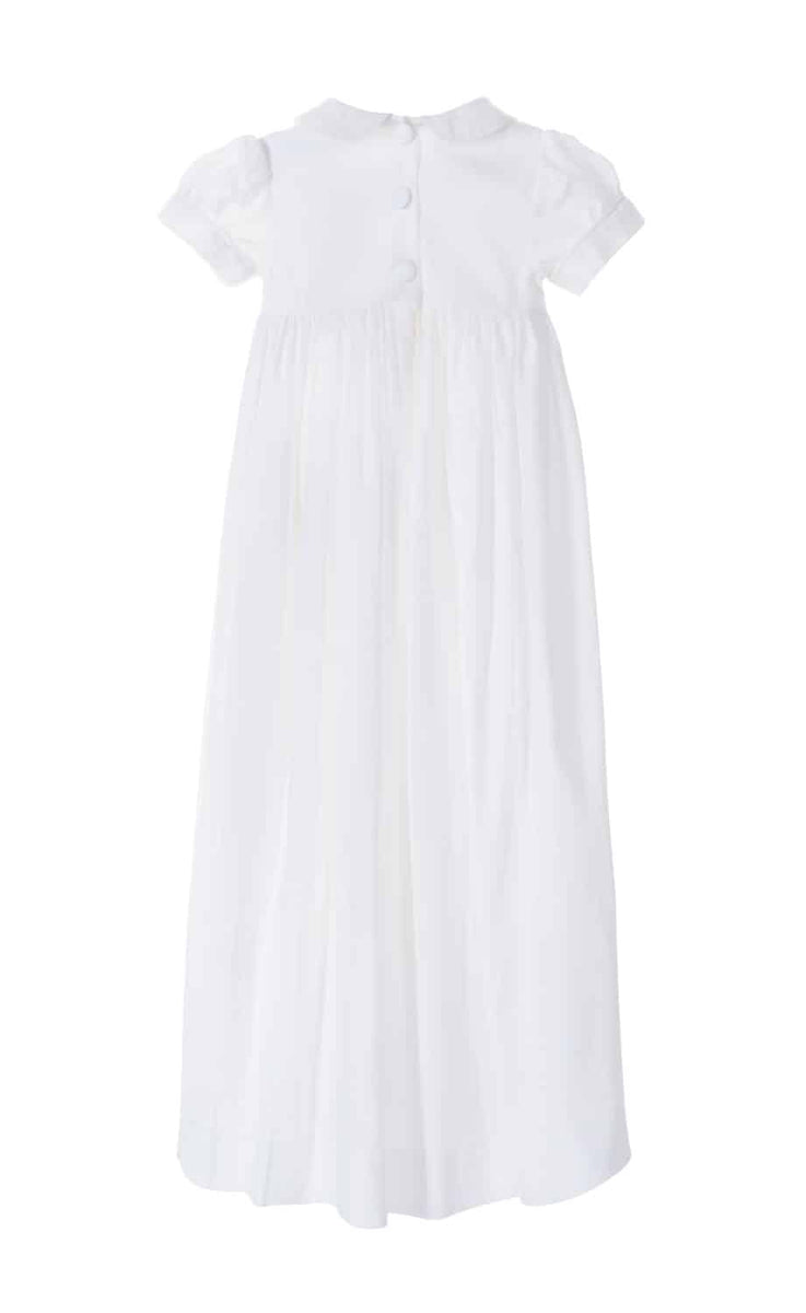 Christina Smocked Christening Gown Little Owly Christina Smocked Christening Gown Little Owly