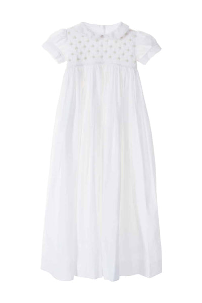 Christina Smocked Christening Gown
