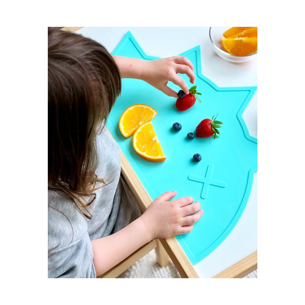 Mint Hedgehog-Dino Non-Toxic Placemat - Little Owly