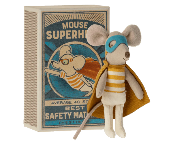 Superhero Little Brother Mouse in Box