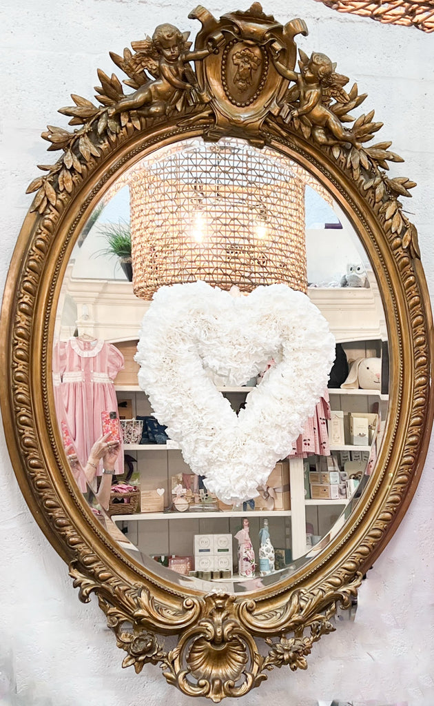 Heart Shaped Coffee Filter Valentine's Day Wreath