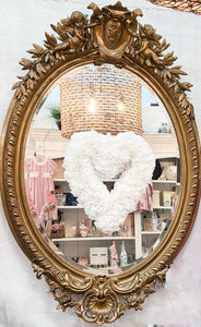 Heart Shaped Coffee Filter Valentine's Day Wreath