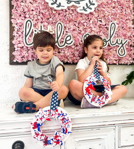 Red, White & Blue Star Wreath