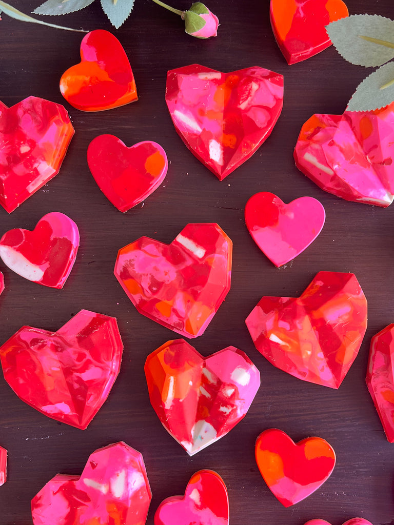 DIY Heart Shaped Crayons