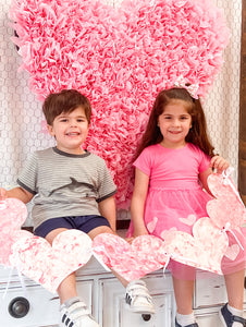 Valentine's Day Shaving Cream Art Hearts