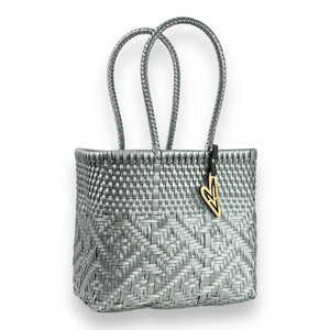 Maria Victoria Women's Small Tote Bag in Silver