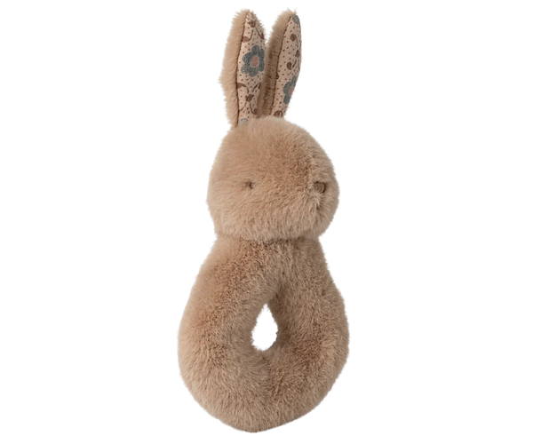 Rabbit Rattle Set in Cream
