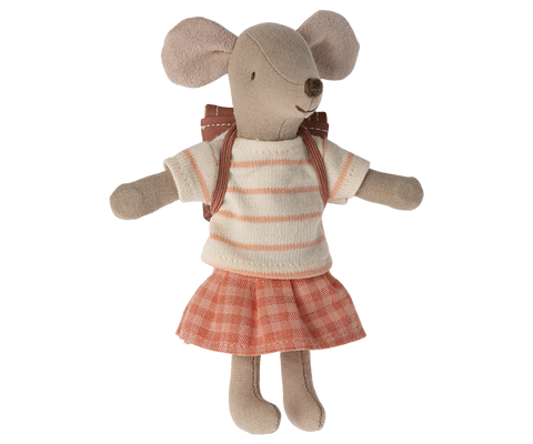 Big Sister Tricycle Mouse in Coral