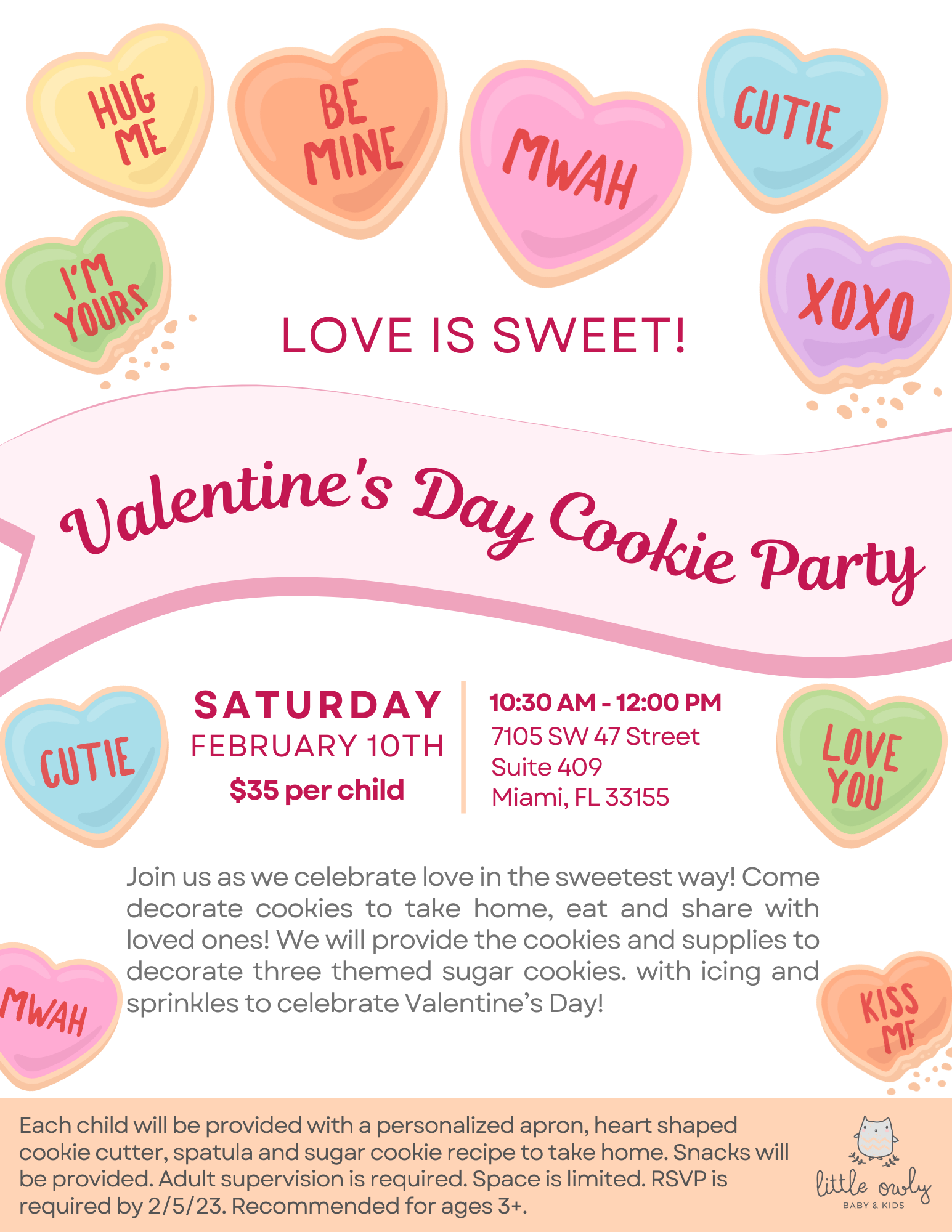 Valentine's Day Cookie Decorating Party