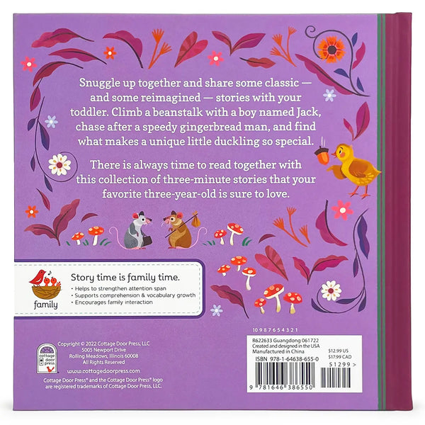 3-Minute Stories For 3-Year-Olds Story Book