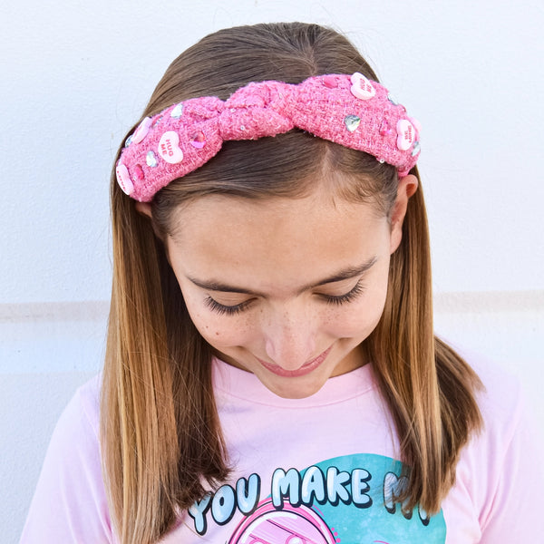 Embellished Candy Heart Headband