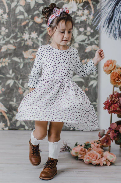 Scattered Dot Twirl Dress