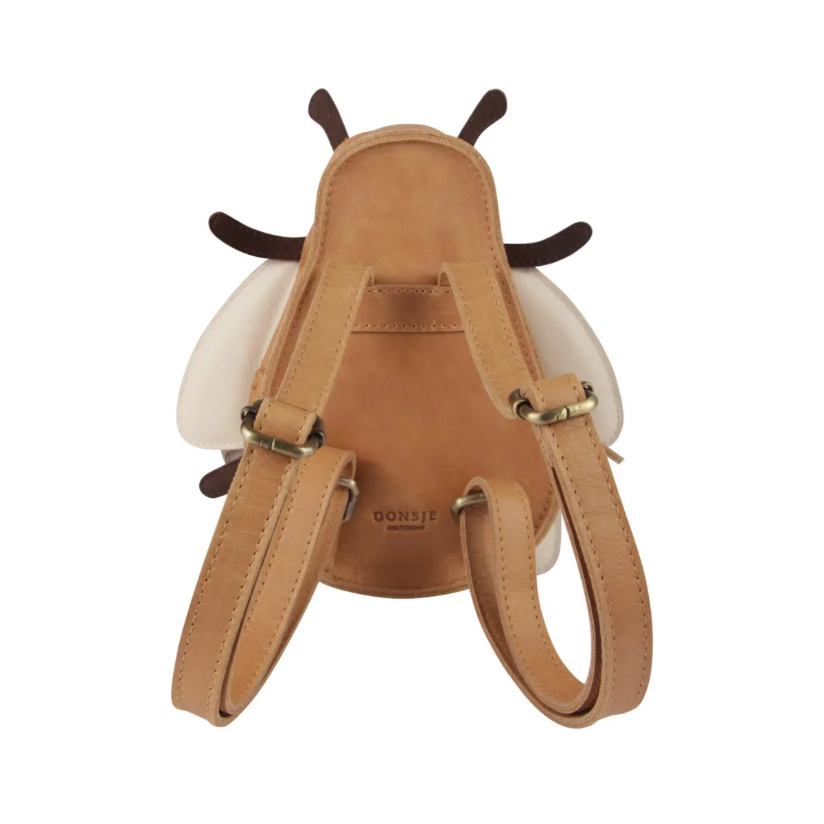Little Bee mini brown backpack Bumblebee Leather Backpack – Olives main image 4