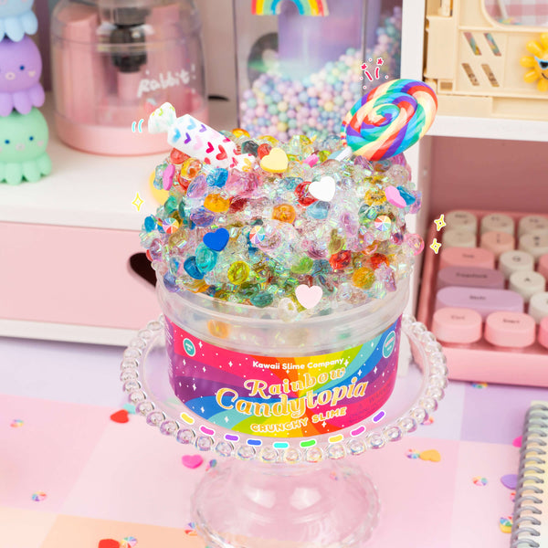 Rainbow Candytopia Crunchy Slime