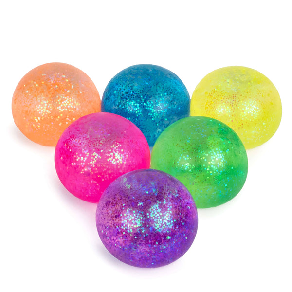 Galaxy Gummy Globs Squishy Ball - Chunky Glitter