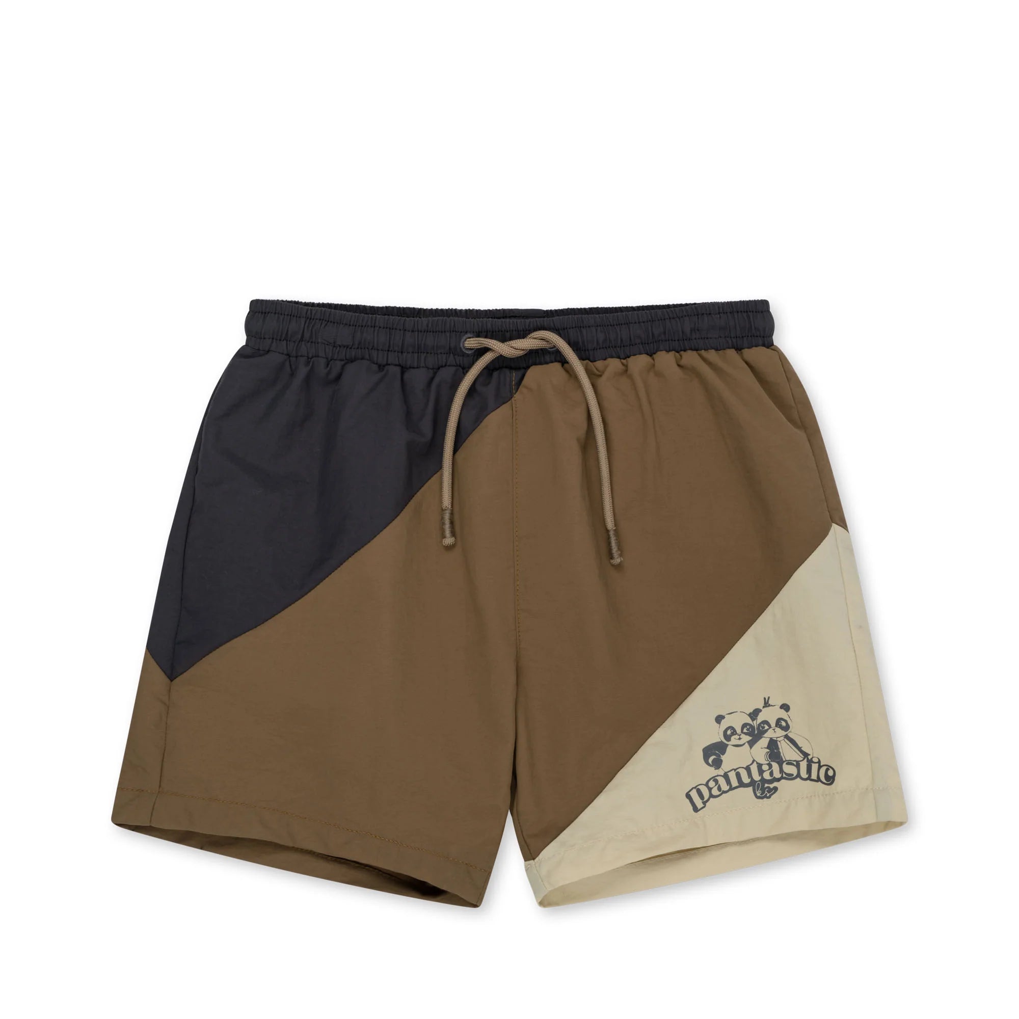 Shitake Color Block Swim Shorts
