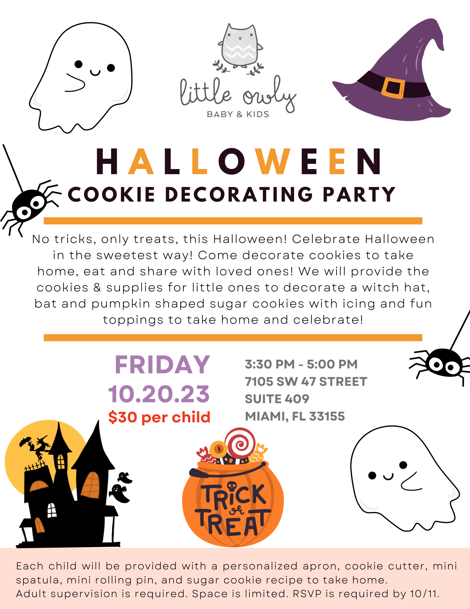 Halloween Cookie Decorating Party - Private Event