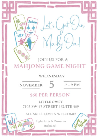 Mahjong Game Night - 11.5
