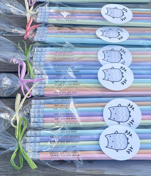 Set of 6 Affirmation Pencils