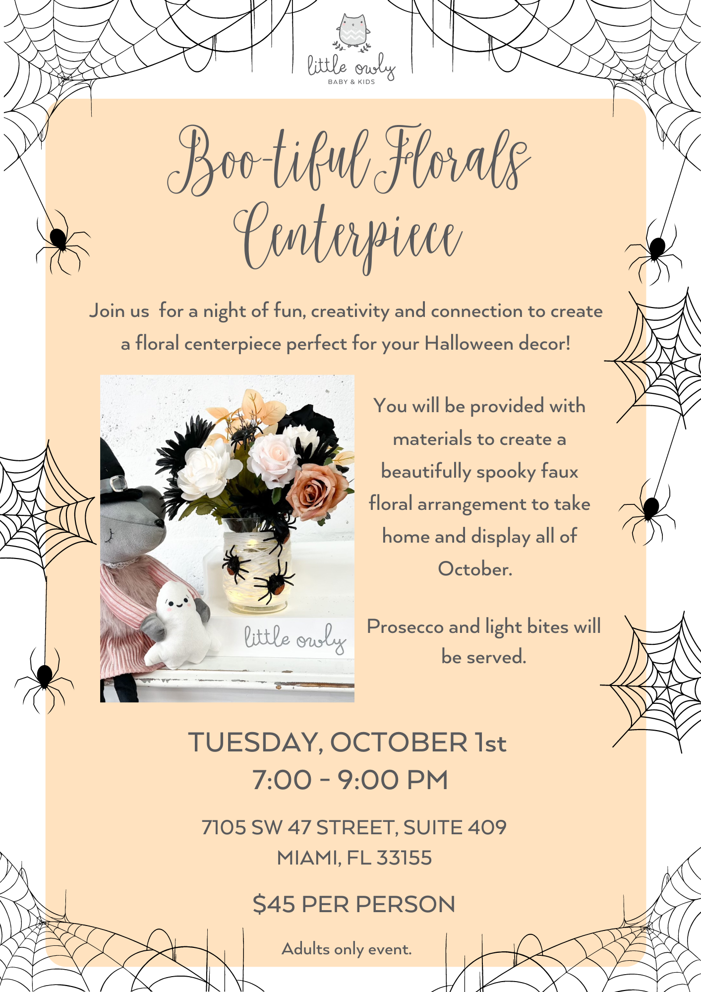 Boo-tiful Florals Centerpiece Workshop