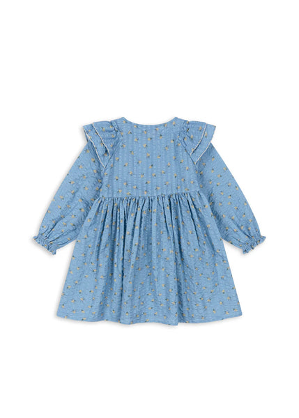 Kim Frill Dress in Billie Blue