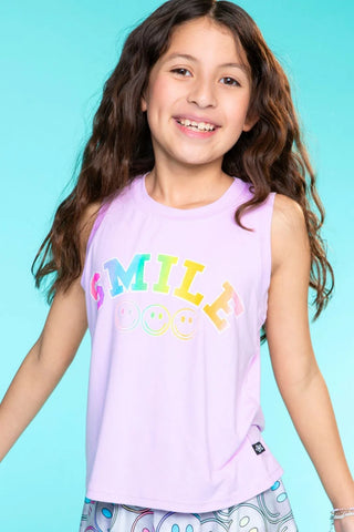 Lilac Rainbow Smile Tank