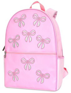 Pink Glitter Bows Backpack
