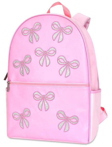 Pink Glitter Bows Backpack