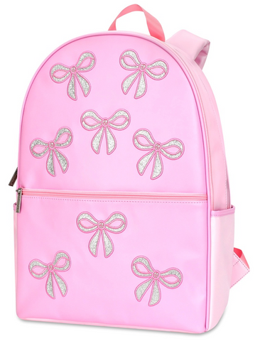 Pink Glitter Bows Backpack