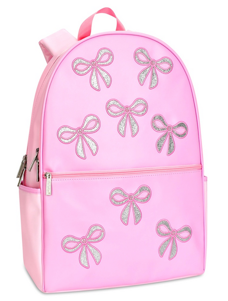 Pink Glitter Bows Backpack
