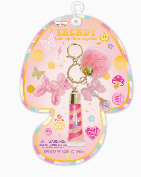 Good Day Trendy Lip Gloss and Keychain