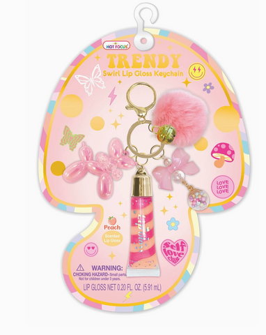 Good Day Trendy Lip Gloss and Keychain
