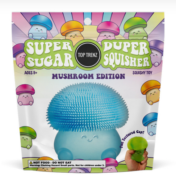 Mushroom Super Duper Sugar Squisher Toy