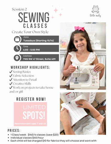Sewing Classes - Session 2