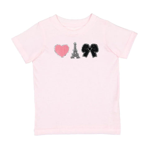 J'Adore Paris Patch Short Sleeve T-Shirt