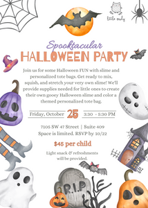 Halloween Spooktacular Slime & Tote Bag Decorating Event