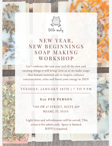 New Year, New Beginnings Soap Making Workshop