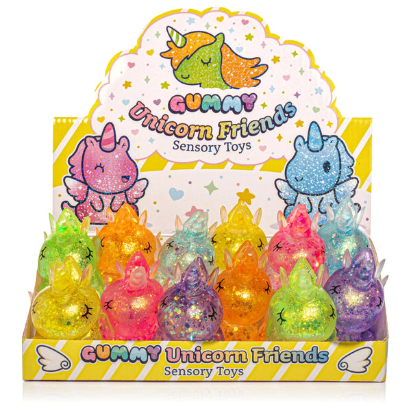 Gummy Unicorn Friends Sensory Squishy Toy