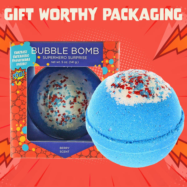 Superhero Kids Bath Bomb with Toy Inside