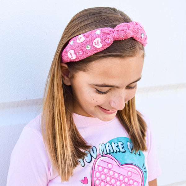 Embellished Candy Heart Headband