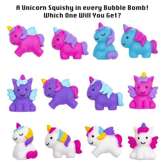 Unicorn Kids Bath Bombs with Toy Inside